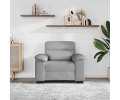 Sofa-kėdė, debesų pilka, 100x81x84 cm, audinys