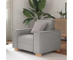Sofa-kėdė, debesų pilka, 100x78x84 cm, audinys