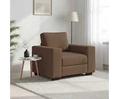 Sofa-kėdė, ruda, 100x77x82 cm, audinys