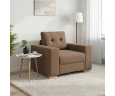 Sofa-kėdė, ruda, 100x78x80 cm, audinys