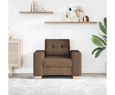 Sofa-kėdė, ruda, 100x78x80 cm, audinys