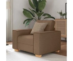 Sofa-kėdė, ruda, 100x78x84 cm, audinys