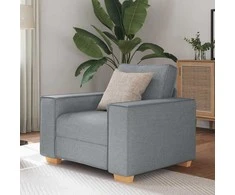 Sofa-kėdė, šviesiai pilka, 100x78x84 cm, audinys