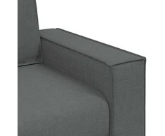 Sofa-kėdė, tamsiai pilka, 100x78x84 cm, audinys
