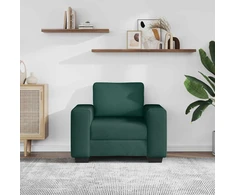 Sofa-kėdė, tamsiai žalia, 100x77x82 cm, audinys