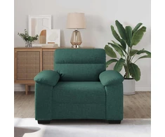 Sofa-kėdė, tamsiai žalia, 100x81x84 cm, audinys