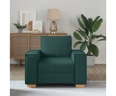 Sofa-kėdė, tamsiai žalia, 100x78x84 cm, audinys