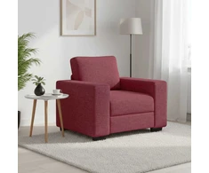 Sofa-kėdė, vyno raudonumo, 100x77x82 cm, audinys