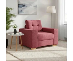 Sofa-kėdė, vyno raudonumo, 100x78x80cm, audinys