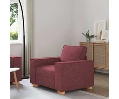 Sofa-kėdė, vyno raudonumo, 100x78x84 cm, audinys