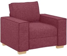 Sofa-kėdė, vyno raudonumo, 100x78x84 cm, audinys