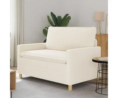 Sofa Kreminė 126 x 81 x 87,5 cm Audinys