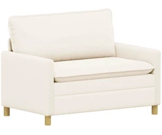 Sofa Kreminė 126 x 81 x 87,5 cm Audinys