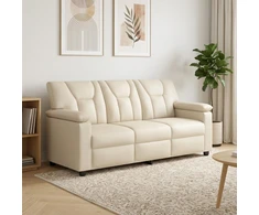 Sofa Kreminė 191 x 85 x 93 cm Dirbtinė oda
