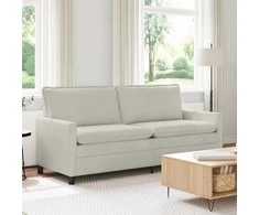 Sofa Kreminė 196 x 81 x 87,5 cm Aksomas