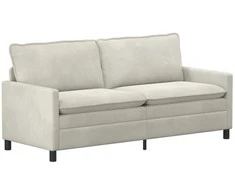 Sofa Kreminė 196 x 81 x 87,5 cm Aksomas