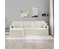 Sofa Kreminė 228 x 134 x 80 cm Aksomas