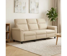 Sofa Kreminė 214 x 90 x 95 cm Audinys
