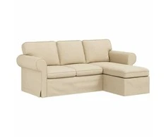 Sofa Kreminė 195 x 138 x 80 cm audinys