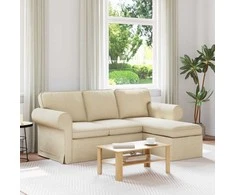 Sofa Kreminė 195 x 138 x 80 cm audinys