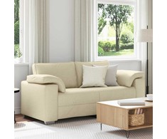 Dvivietė sofa Kreminė 180 cm audinys