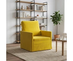 Sofa Krėslas Geltona 70 x 81 x 82 cm Aksomas