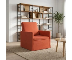 Sofa Krėslas Raudona oranžinė 70 x 81 x 82 cm Kordūrinis audinys