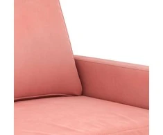 Sofa Krėslas, rožinės spalvos, 60cm, aksomas