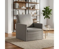 Sofa Krėslas Šviesiai pilka 70 x 81 x 82 cm Aksomas