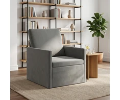 Sofa Krėslas Tamsiai pilka 70 x 81 x 82 cm Aksomas