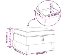 Sofa su saugojimu Audinys