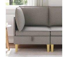 Sofa su saugojimu Audinys