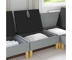 Sofa su saugojimu Audinys