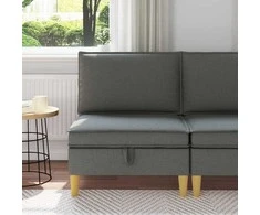 Sofa su saugojimu Audinys