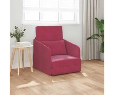 Sofa lova Vyno raudona 65 x 80 x 83 cm Aksomas