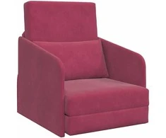 Sofa lova Vyno raudona 65 x 80 x 83 cm Aksomas