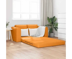 Sofa lova 60cm Tamsiai geltona audinys