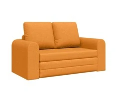 Sofa lova 60cm Tamsiai geltona audinys