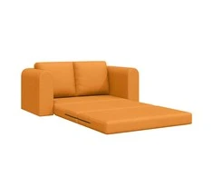 Sofa lova 60cm Tamsiai geltona audinys