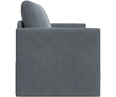 Sofa lova Tamsiai pilka 124 x 71 x 78 cm Aksomas