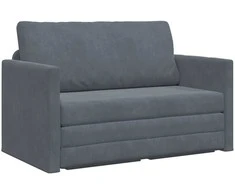 Sofa lova Tamsiai pilka 124 x 71 x 78 cm Aksomas