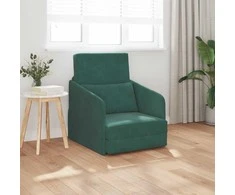 Sofa lova Tamsiai žalia 65 x 80 x 83 cm Aksomas