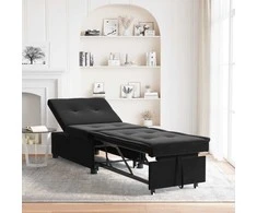 Sofa lova Juoda 194 x 67 x 82 cm Aksomas