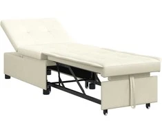 Sofa lova Kreminė 194 x 67 x 82 cm Aksomas