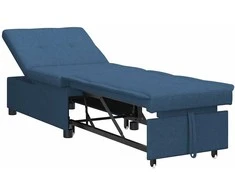 Ištraukiama sofa-lova Mėlyna 194 x 50 x 82 cm audinys