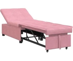 Sofa lova Rožinė 194 x 67 x 82 cm Aksomas