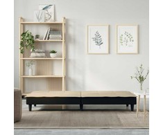 Sofa-lova, kreminės spalvos, audinys
