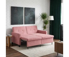 Sofa lova Rožinė Audinys