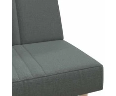 Sofa-lova, tamsiai pilkos spalvos, audinys