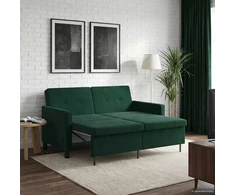 Sofa lova Tamsiai žalia Audinys
